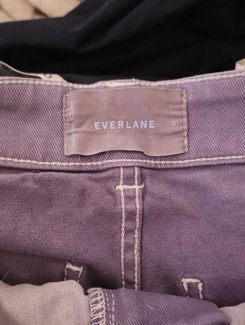 Everlane Utility Barrel Pant, Dyed Purple, 4 - Picture 4 of 4